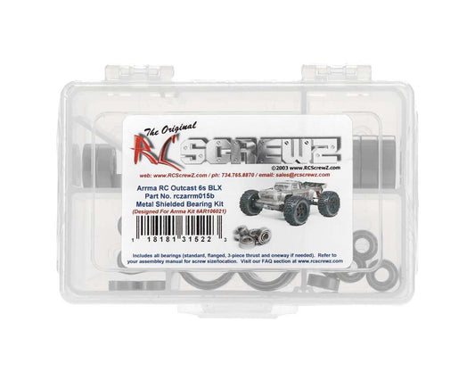RCZARA015B RC Screwz Arrma Outcast 6S BLX Metal Shielded Bearing Kit