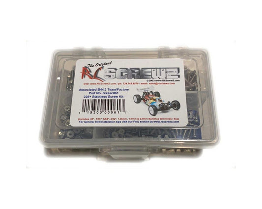 RCZASC061 RC Screwz B44.3 Stainless Steel Screw Kit