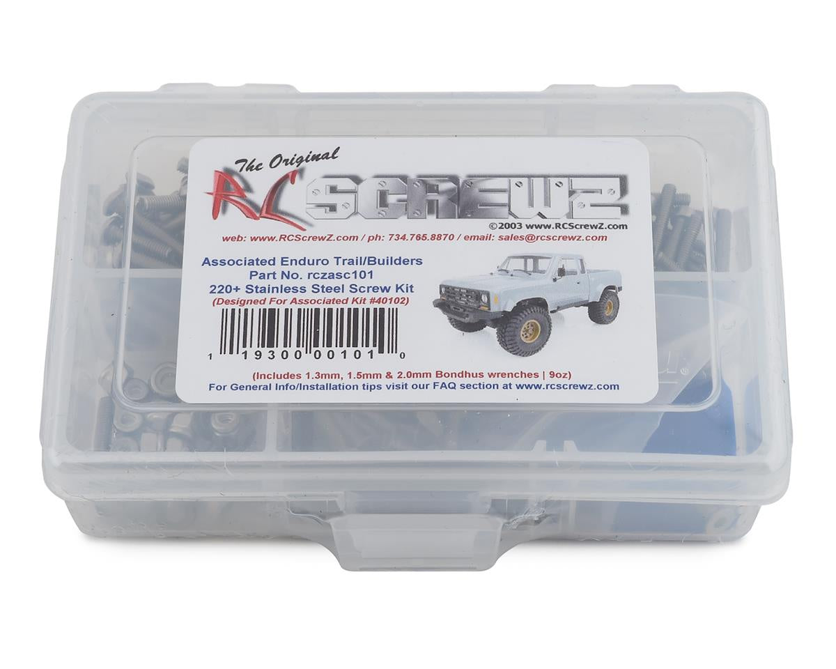 RCZASC101 RC Screwz Associated Enduro Trail Stainless Steel Screw Kit