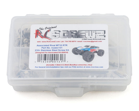 RCZASC131 RC Screwz Team Associated Rival MT10 Stainless Steel Screw Kit