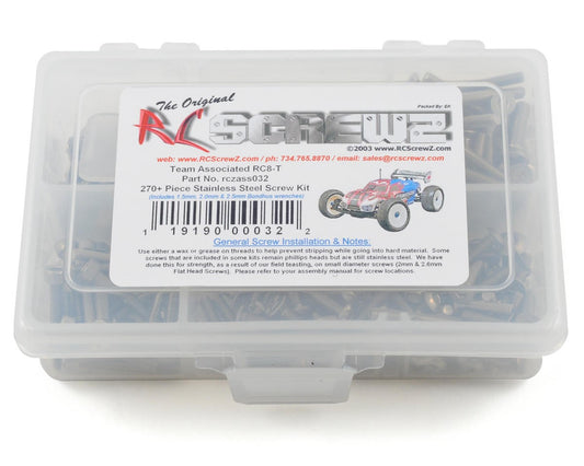 RCZASC032 RC Screwz Associated RC8-T Stainless Steel Screw Kit