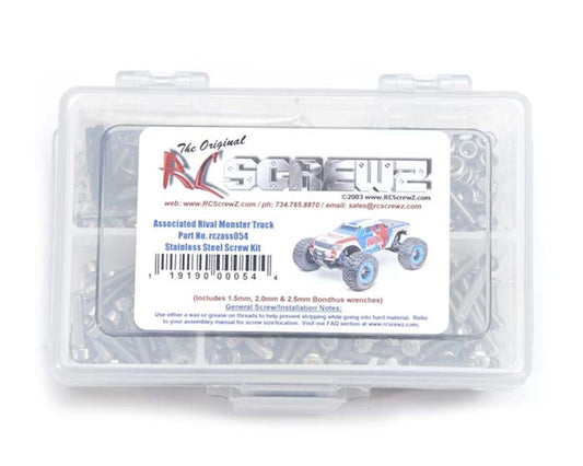 RCZASC054 RC Screwz SS Screw Kit ASC Rival Monster Truck