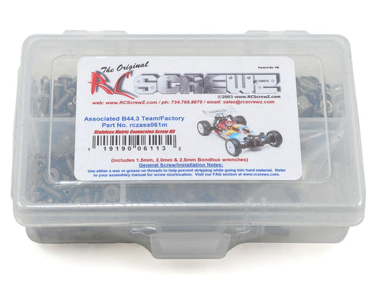 RCZASC061M RC Screwz B44.3 Metric Stainless Steel Screw Kit