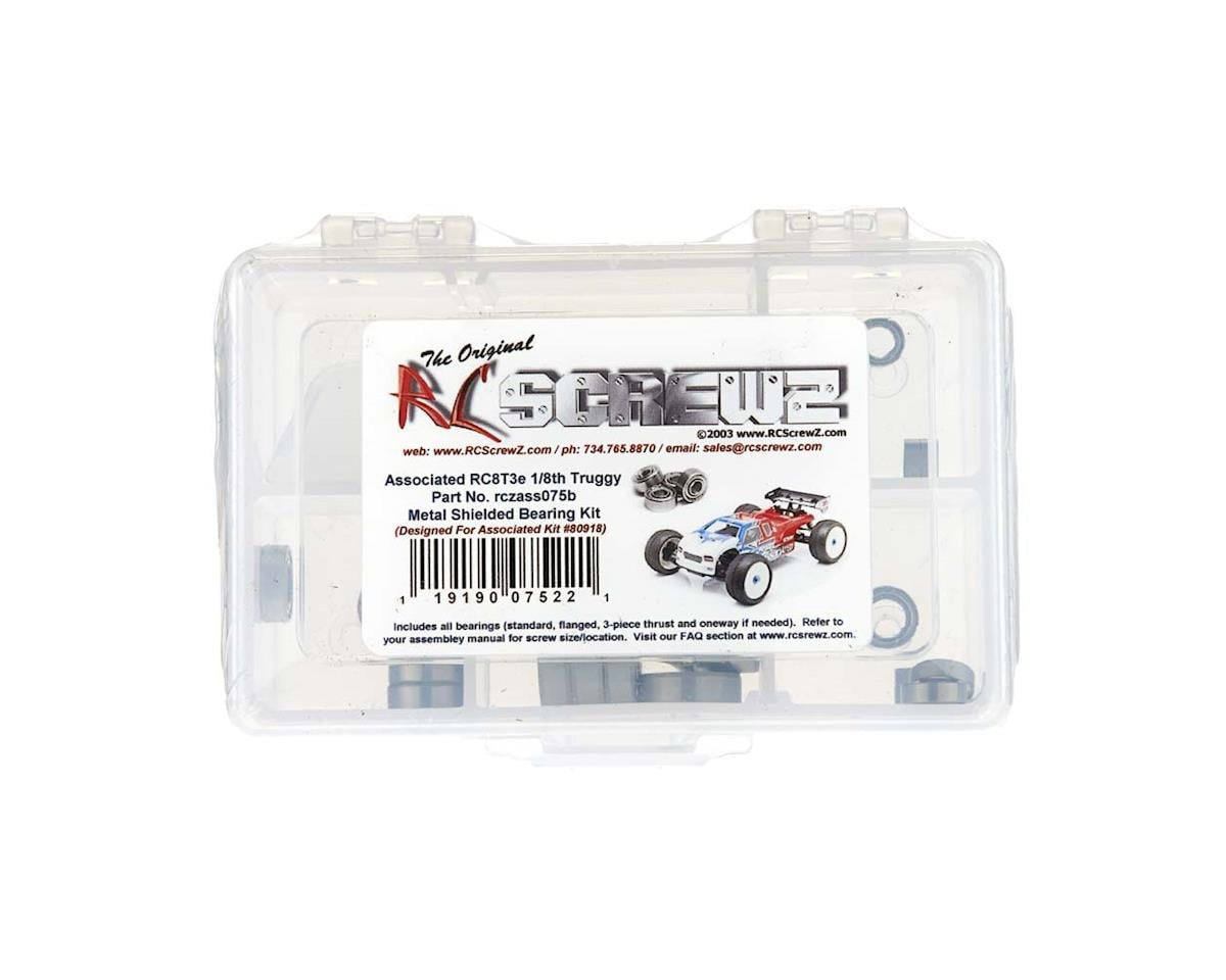 RCZASC075B RC Screwz Team Associated RC8T3e Metal Shielded Bearing Kit