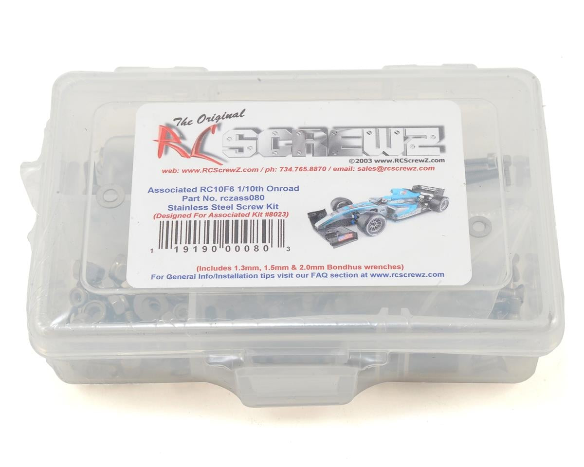 RCZASC080 RC Screwz Associated RC10F6 Stainless Steel Screw Kit