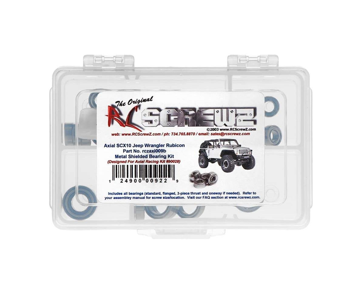 RCZAXI009B RC Screwz Metal Shielded Bearing Kit SCX10 (AXI90028)