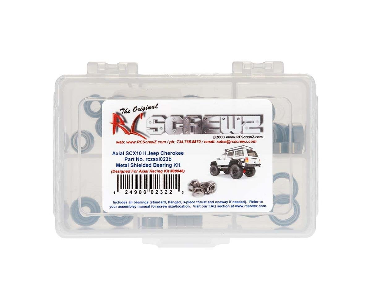 RCZAXI023B RC Screwz Metal Shielded Bearing Kit SCX10 II (AXI90046)