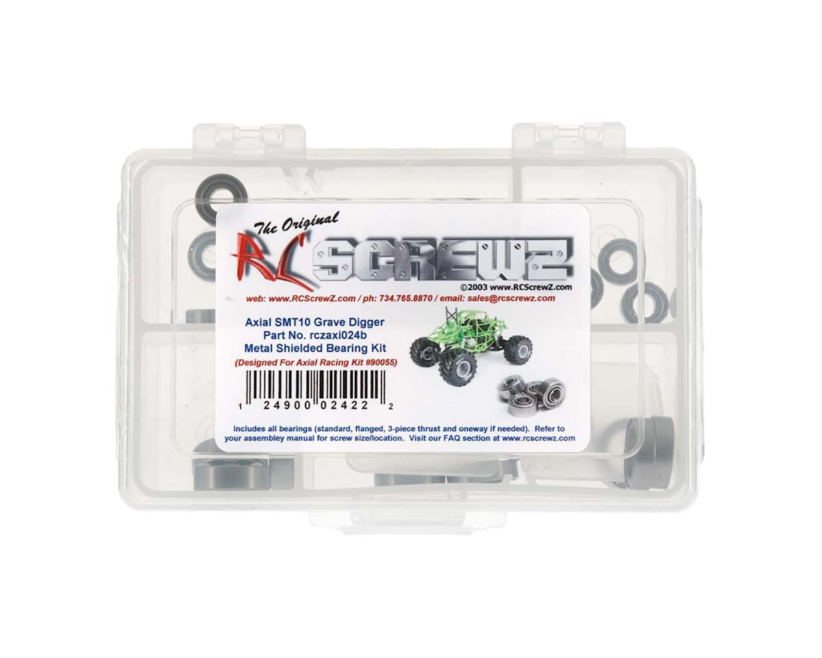 RCZAXI024B RC Screwz Axial SMT10 Grave Digger Metal Shielded Bearing Kit