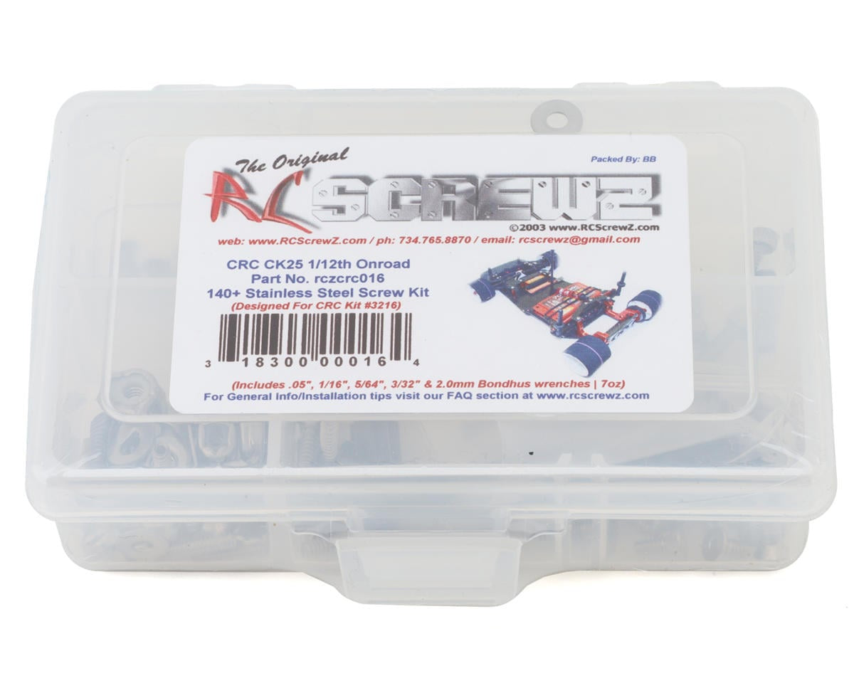 RCZCRC016 RC Screwz CRC CK25 Stainless Steel Screw Kit