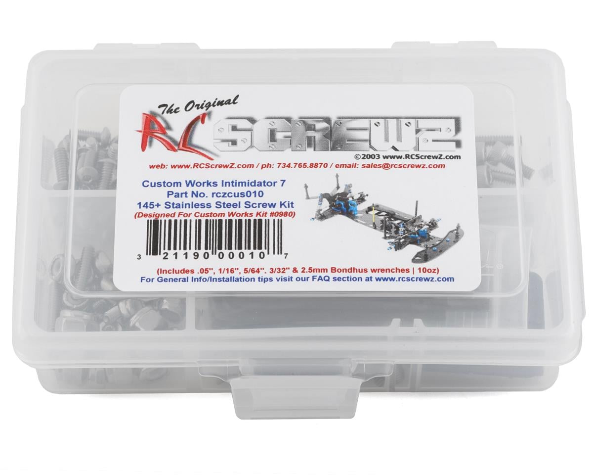 RCZCUS010 RC Screwz Custom Works Intimidator 7 Stainless Steel Screw Kit