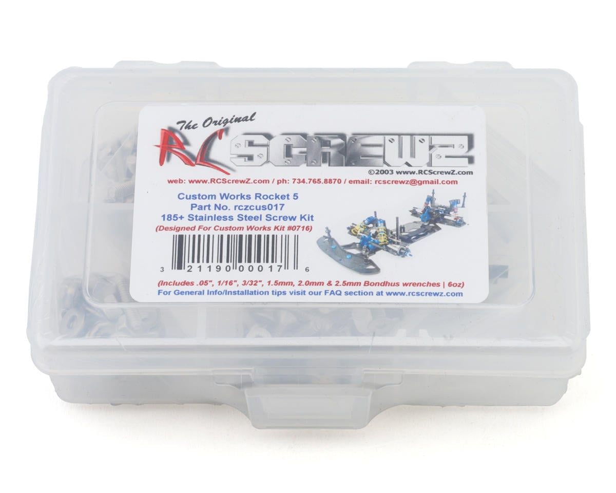 RCZCUS017 RC Screwz Custom Works Rocket 5 (CSW0716) Stainless Steel Screw Kit