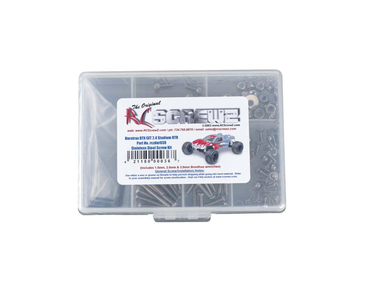 RCZDUR036 RC Screwz DuraTrax Evader EXT Stainless Steel Screw Kit