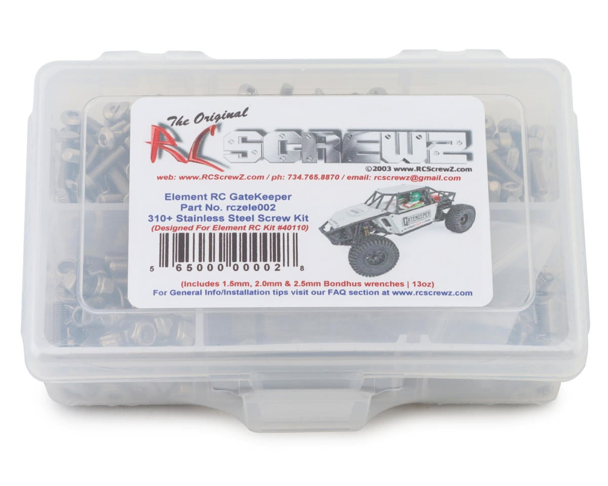 RCZELE002 RC Screwz Element RC Enduro GateKeeper Stainless Steel Screw Kit