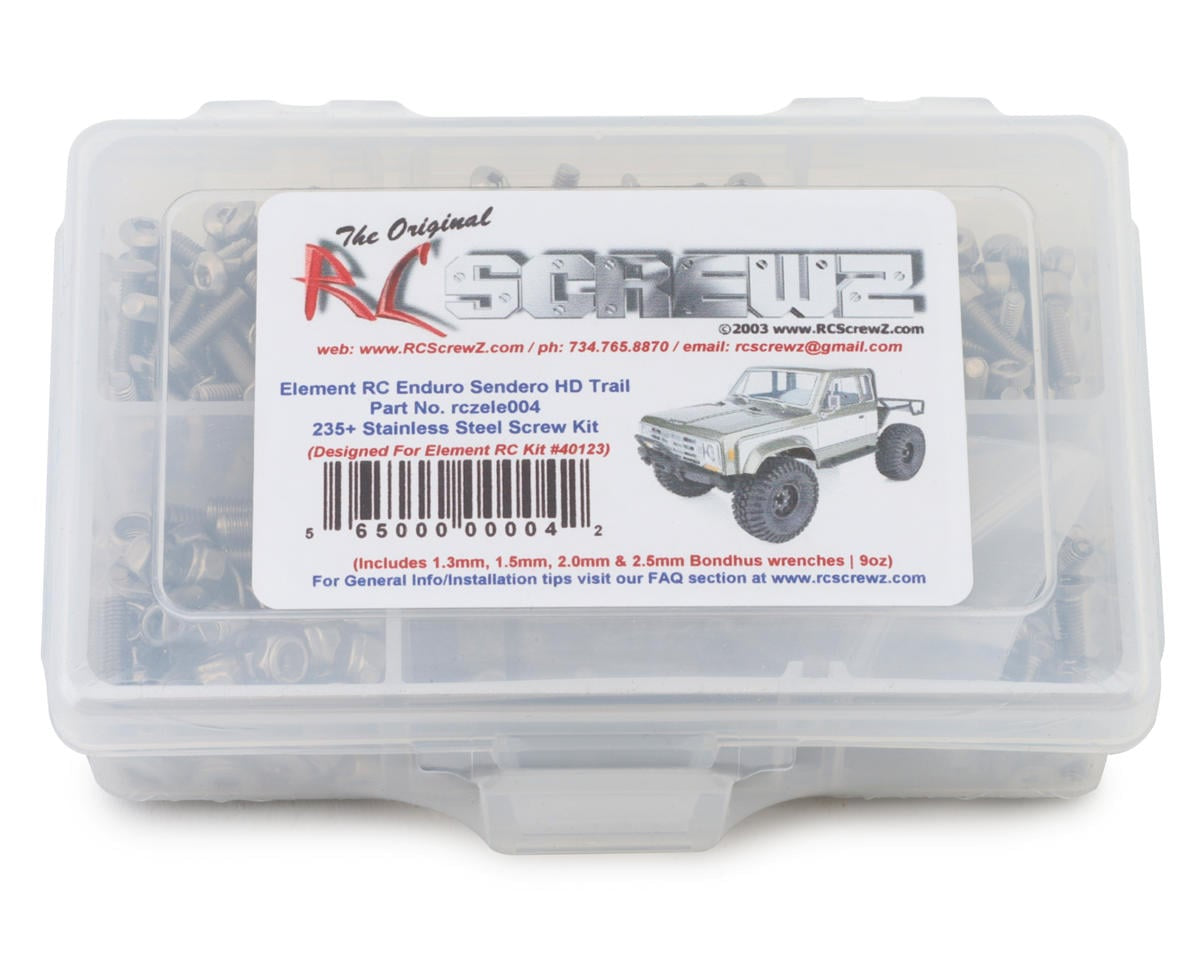 RCZELE004 RC Screwz Element RC Enduro Sendero HD Truck Stainless Steel Screw Kit