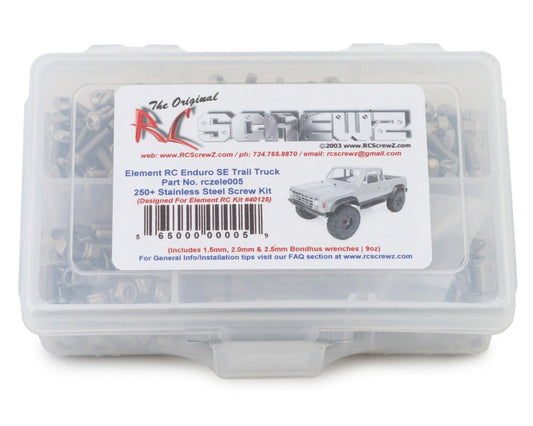 RCZELE005 RC Screwz Element RC Enduro SE Truck Stainless Steel Screw Kit