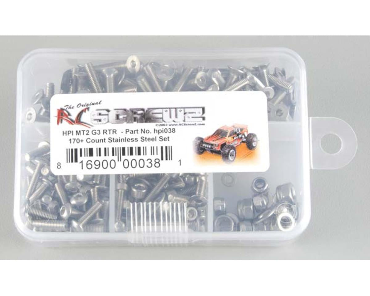 RCZHPI038 RC Screwz HPI RS4 MT2 G3.0 Stainless Steel Screw Kit