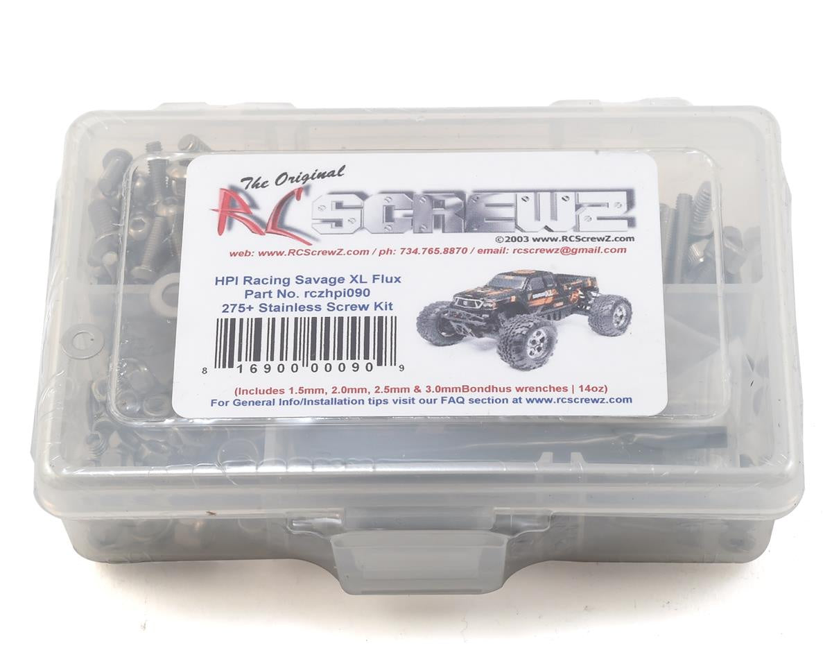 RCZHPI090 RC Screwz HPI Savage XL Flux Stainless Steel Screw Kit