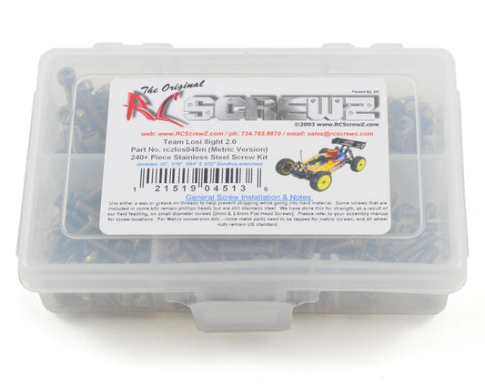 RCZLOS045M RC Screwz Screw Set: 8ight 2.0