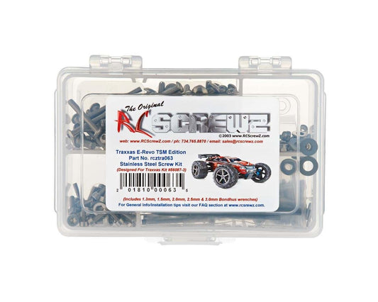 RCZTRA063 RC Screwz Stainless Steel Screw Kit for Traxxas E-Revo