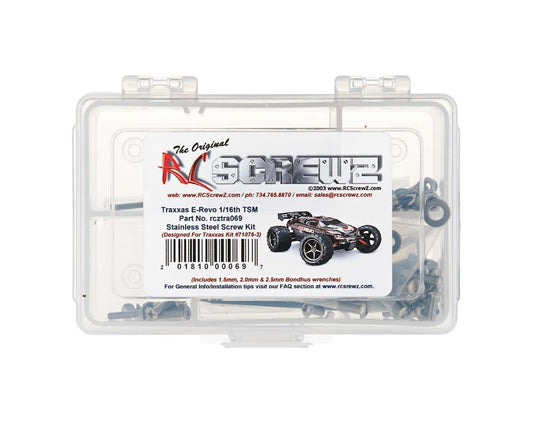 RCZTRA069 RC Screwz Stainless Steel Screw Kit for Traxxas 1/16 E-Revo
