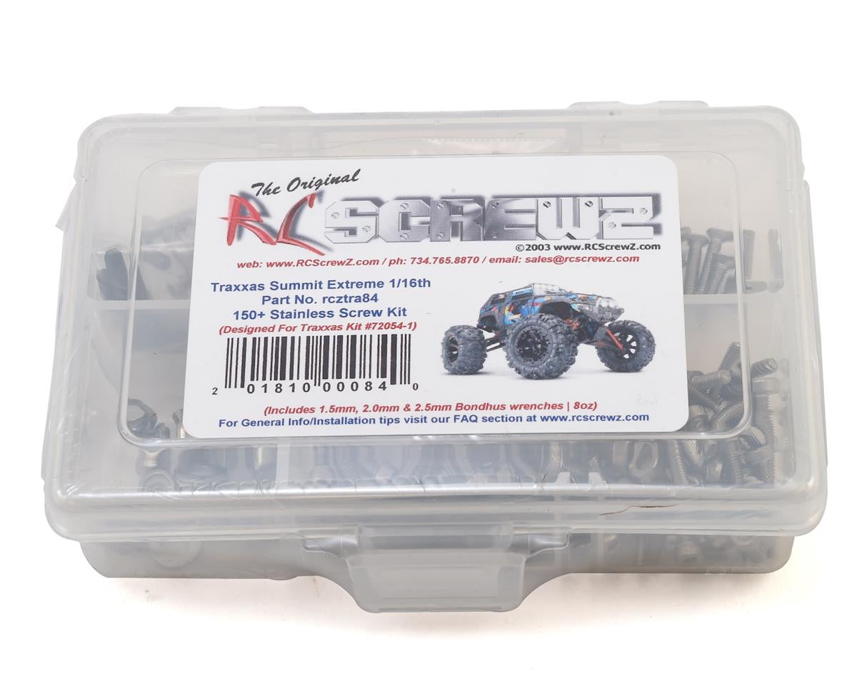 RCZTRA084 RC Screwz Stainless Steel Screw Kit for Traxxas 1/16 Summit