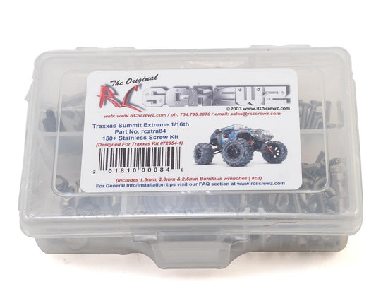 RCZTRA084 RC Screwz Stainless Steel Screw Kit for Traxxas 1/16 Summit