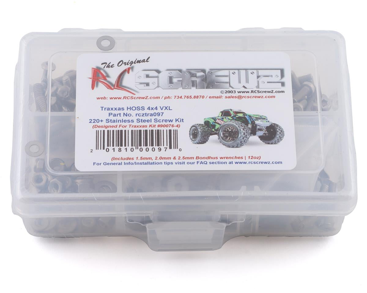 RCZTRA097 RC Screwz Stainless Steel Screw Kit for Traxxas HOSS 4x4 VXL
