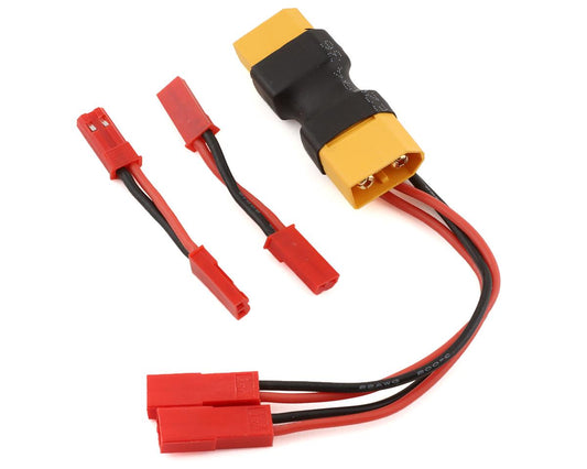 XT60 Dual JST Connector w/ 2 Male-Male Adaptors