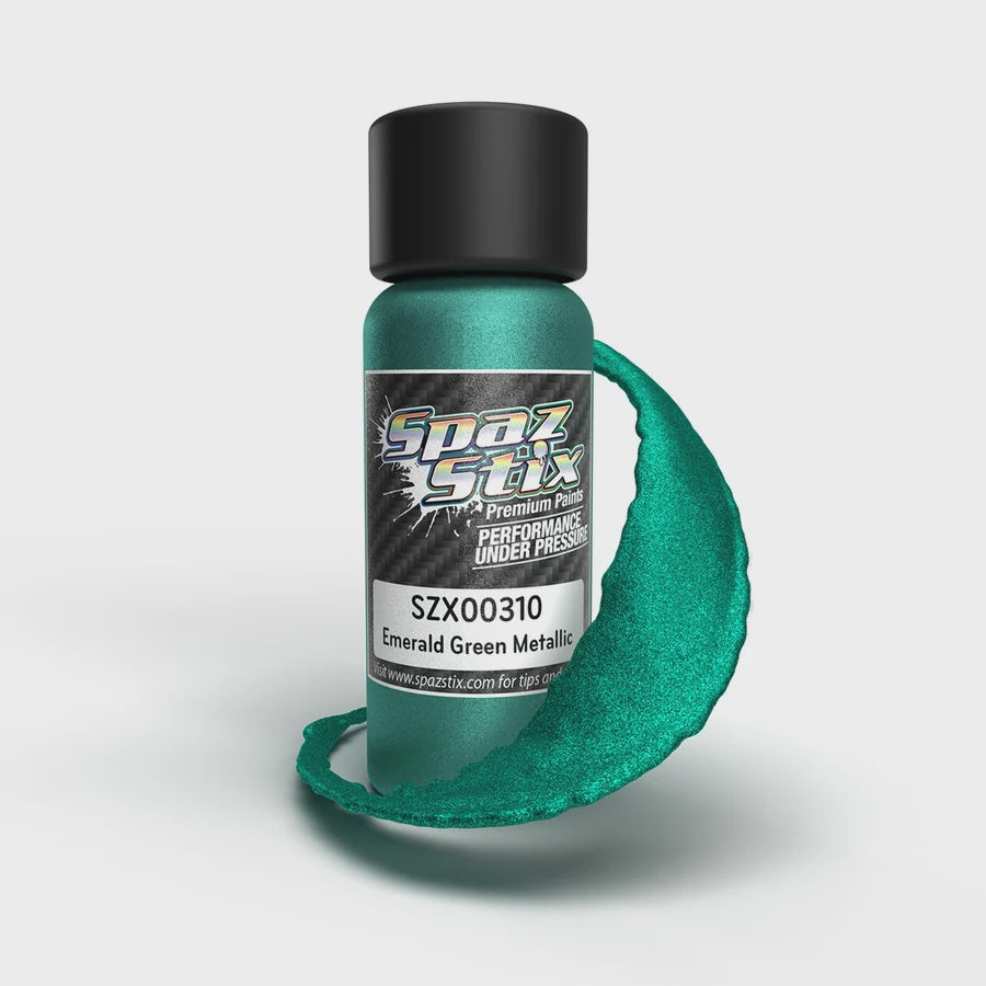 Emerald Green Metallic Airbrush Ready Paint, 2oz Bottle