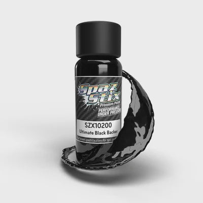 Ultimate Black Backer for Mirror Chrome, Airbrush Ready Paint, 2oz Bottle