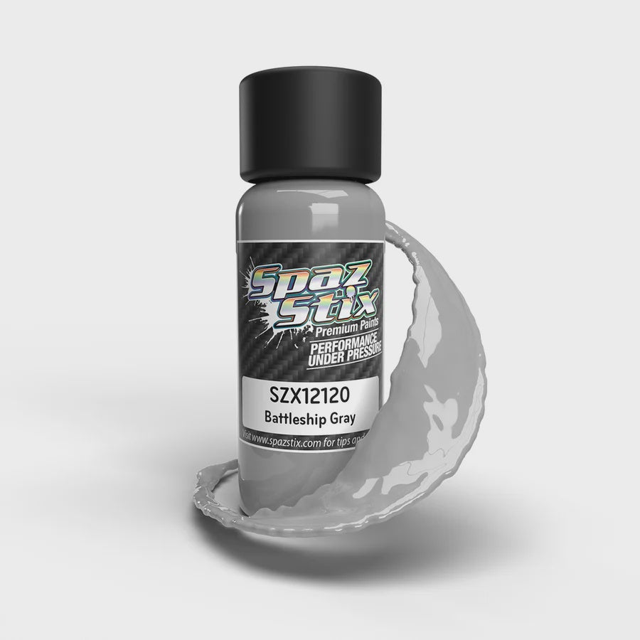 Battleship Gray Airbrush Ready Paint, 2oz Bottle