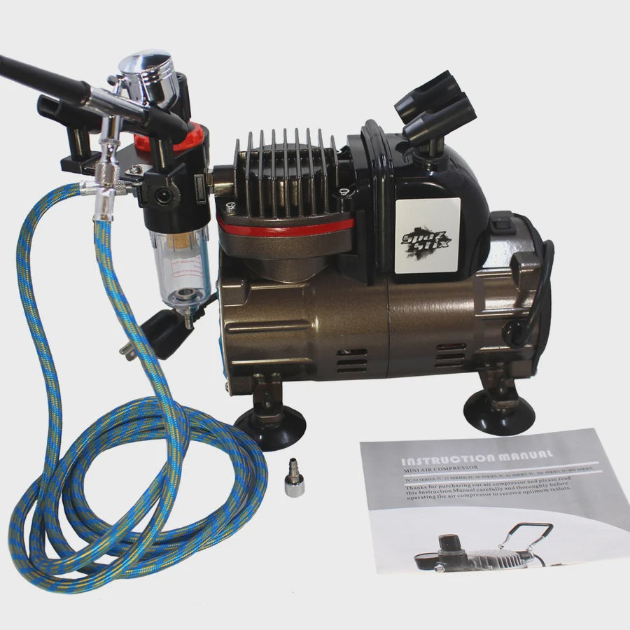 Air Compressor for Airbrushing, with Hose and Regulator
