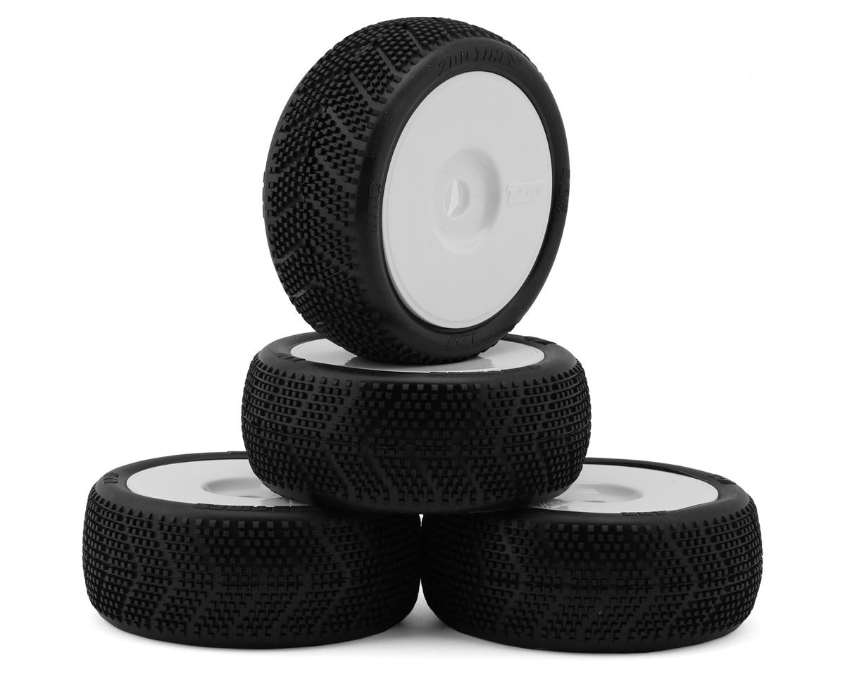 TZO Tires 400 1/8 Buggy Non-Glued Tire Set (White) (4) (Ultra Soft)