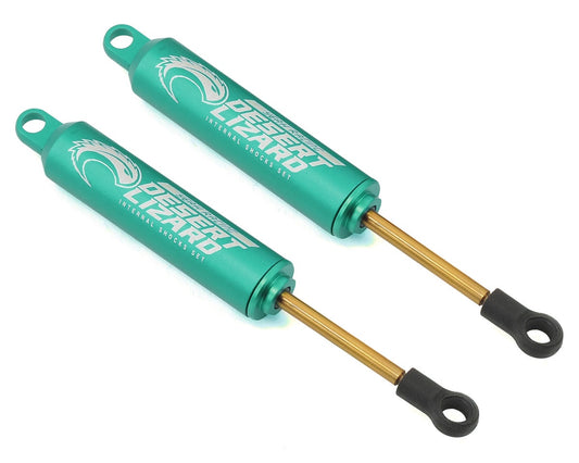 Yeah Racing Aluminum Desert Lizard Two Stage Internal Spring Shocks (Green) (2) (110mm)