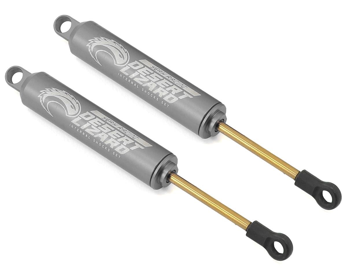 Yeah Racing Aluminum Desert Lizard Two Stage Internal Spring Shocks (Grey) (2) (90mm)